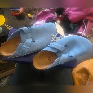 Birkenstock Sky Blue Clogs